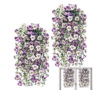 Generisch Artificial Garden Flowers - Pack of 2 Realistic Artificial Home Decor - Weatherproof Outdoor Decoration | for Home, Patio, Balcony, Yard, Garden Gate, Wall, Gazebo, Spring &