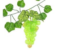 Generisch Artificial Grape Clusters, Realistic Artificial Grapes, Black Purple Green Grapes with 18 Pieces, Durable Artificial Grape Bundles in Various Colours for the Kitchen at Home