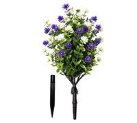 Generisch Artificial Plants for Outdoor Use - Realistic Eucalyptus Camellia Shrubs with Spike - Artificial Bushes Outdoor | For Courtyards, Patio, Lawn, Meadow, Garden, Gate, Party