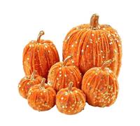 Generisch Artificial Pumpkins 7 Pieces Autumn Harvest Table Decoration