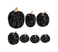 Generisch Artificial Pumpkins 7 Pieces Autumn Harvest Table Decoration