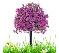 Generisch Artificial Shrubs for Outdoor Use - Artificial Shrub for Outdoor Use - UV-Resistant Weatherproof Realistic 58 cm Purple Ball Trees for Front Door Wedding Cemetery