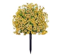 Generisch Artificial Shrubs for Outdoors, Topiary Trees, Artificial Outdoor, 58 cm, UV-Resistant Trees, Realistic Flowers, Purple Ball, Plants for Front Door, Garden, Cemetery, Wedding