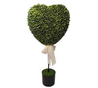 Generisch Artificial Topiary - PP Topiary Trees, Heart Shaped Bonsai | Decorative Heart Wreath for Valentine's Day, Ball Shaped Flower Pot for Indoor and Outdoor Decoration on the