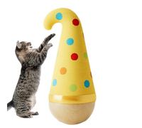 Generisch Automatic Cat Enrichment Ball, Interactive Rocking Toy, Balance Roll Design, Stimulates Play Exercises, Lick Training, Indoor Entertainment Accessories, Suitable for the Window