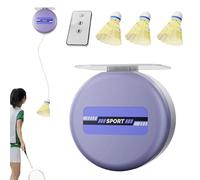 Generisch Automatic Rebound Badminton Trainer - Solo Practice Shuttle Return System for Home Training, Elastic Cord Mechanism with Stable Base, Skill Development Equipment for Indoor Outdoor Drills