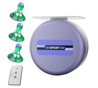 Generisch Automatic Rebound Badminton Trainer - Solo Practice Shuttle Return System for Home Training, Elastic Cord Mechanism with Stable Base, Skill Development Equipment for Indoor Outdoor Drills