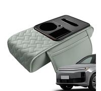Generisch Automotive Armrest Storage Box, Armrest Pad, 14.17-Inch Waterproof Leather, Booster Cushion Cup for Trucks, Multifunctional Booster Cushion, Vehicle Interior Accessories