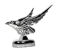 Generisch Automotive Front Decor - Shockproof Coating | Metal Eagle Emblem - Hood Ornament - 3D Relief Sculpture Self-Adhesive Body Sticker for American Muscle Cars Vintage Cars Silver