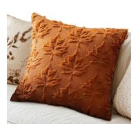 Generisch Autumn Cushion Cover, Soft Plush Autumn Leaf Decorative Cushion Cover for Thanksgiving, Washable Living Room Sofa Seat Cushion Cover Autumn Decor for Bedroom Children's Room Home Yoga