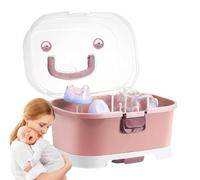 Generisch Baby Bottle Storage Organiser - Large Portable Bottles Dryer Holder with Cover | Storage for Kitchen Cupboard Dishwasher Travel Fridge