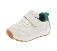 Generisch Baby Fashion Trend Solid Color Versatile Sports Shoes Dual Mesh Breathable Non-Slip Toddler Sneakers Kids Functional Sports Shoes, Green, 4.5 UK Child