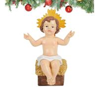 Generisch Baby Jesus - Luminous Small Nativity Figures with Light - Collectible Figure for Decoration at Home Office Christmas Church Holidays