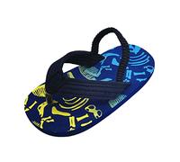 Generisch Baby Knitted Shoes Boys Flip Elastic Band Beach Girls with Adjustable Flops Shoes Sandals EVA Girls Sandals Kids Bathing Shoes, navy, 8.5 UK