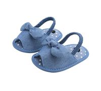 Generisch Baby Sandals Spring Soft Bottom Bow Baby Shoes Shoes Casual Sandals High Girls, blue, 2.5 UK Child