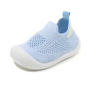 Generisch Baby Shoes Breathable First Walking Shoes with Soft Rubber Sole Toddler Slippers Trainers, lightblue, 20 Infant