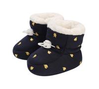 Generisch Baby Shoes Fleece Warm Short Boots Shoes Fashion Print Non-Slip Breathable Naked Boots, darkblue, 5 UK Child