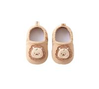 Generisch Baby Trainers with Soft Sole as First Shoes for Toddlers with Cute Cartoon Design, Ideal for Indoor and Outdoor Use, khaki, 3.5/4.5 UK Child