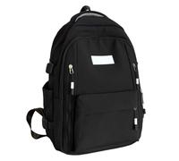 Generisch Backpack Laptop Children's Backpack Chest Strap Hand Luggage Large Capacity School Bag Female Middle School Student Shoulder Bag Compartment Computer Shoulder Bag, black, Einheitsgröße