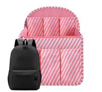Generisch Backpack Organiser Insert, Large Space-Saving Multi-Compartment Fitness Bag Divider Insert, Suitable for Use in Bags, Handbags, Backpacks, Travel, Outdoor, Work, Gym, Business, pink, Siehe