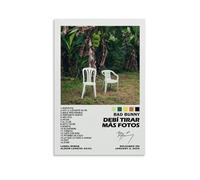 Generisch Bad Album Bunny Debi Tirar Mas Photos for Room, Aesthetic Canvas Wall Art, Bedroom Decor Poster, 12 x 18 inches (30 x 45 cm)