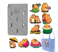 Generisch Bag Accessories Charm, Beach Bag Accessory Insert - Decorative Capybara Accessories with Phone Holder | 10 x Cute Decorations, Fashion Modern Ornaments for Travel on the