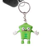 Generisch Bag Key Fob Cartoon Bin Key Fob Bin Funny Lanyard for Purse Wallet Luggage Mobile Phone Truck Car Travel Home Holiday, Green, Siehe Beschreibung