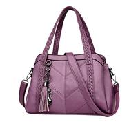 Generisch Bag Set Women's Under 10 Capacity Shoulder Bag Women Luxury Purses Handbag Backpack Bags Military, purple, One Size