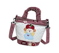 Generisch Bag Tote - Box Bag in Velvet with Women's Coasts, Bucket Bags, Canvas Shopping Bag with Cartoon Print, Large Portable Bag, Cute Designs for Daily Use