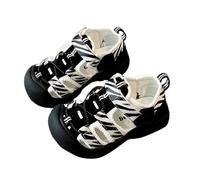 Generisch Baggy Sandals, Comfortable Airy Beach Shoes, Lightweight Slip-On Models with Robust Sole for Active Outdoor Adventures, black, 7 UK Child