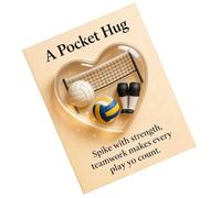 Generisch Bags Sports Hug | Encouragement Keepsake For The Bag | Inspirational Memory Card - For Athletes Team Manager Fans Teammates Training Field Game Days Training Tournaments Collectors