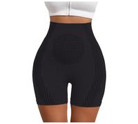 Generisch Baicloud Micro Vibration Massage Module Ice Silk Lon Fiber Shaping Shorts Baicloud Shapewear, black, L