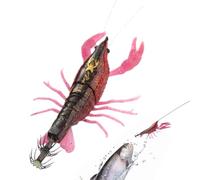 Generisch Bait - Artificial Light Swimming Bait - Pre-Assembled Jig Bait and Squid Bait - For Freshwater and Saltwater Bass, Trout, Carp, Catfish, Angler on the Lake River from Boat and Kayak