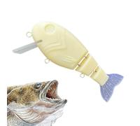 Generisch Bait Blanks | 4.9 Inch Unpainted Bait Blank | 3 Piece Body DIY Fishing Lure | Suitable for Beginners and Professionals for Fishing in Lakes, Ponds, Streams, Coasts and in