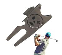 Generisch Ball Marker with Divot Tool - Multifunctional Golf Accessories - Metal Fork Tool for Green - For Women, Men, Teenagers and Professionals