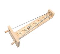 Generisch Ball Rod Game - Catch The Moon Game, Wooden Ball Roller Game, Ball Roll Balancing Game for Adults, 11.5 Inch Funny Wooden Game with Metal Ball and Rods