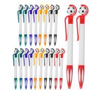 Generisch Ballpoint Pen for Writing - 1mm Rotating Football Design Pencil - 20 Pack Retractable Gel Pens for Women, Men, Adults, Students