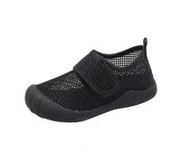 Generisch Baotou Women's Sandals, 38 Mesh Shoes, Anti Kick Sandals, Girls Plain Beach Shoes, Sandals 30, black, 4 UK Child