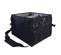 Generisch Barbecue Tool Bag, Camping Utensil Bag, Barbecue Storage Box with Sturdy Handle, Cooking Utensil Organiser with Mesh Pockets, Cutlery Bag for Barbecue Lovers and Campers