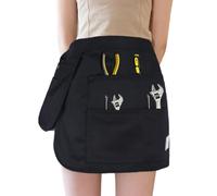 Generisch Barber Apron, Black Multiple Pockets for Tool Storage at the Waist - Waist Apron - for Waiters, Gardeners, Craftsmen, Hairdressers, Restaurant, Kitchen, Indoor, Outdoor