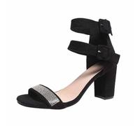 Generisch Barefoot Sandals Women's Summer Comfortable Flat Soft Sole Elastic Crossed Straps Elegant Orthopaedic Breathable Mesh Slingback Open Toe Lightweight Beach Shoes Sports Shoes, black 3, 6 UK