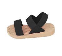 Generisch Barefoot Sandals Women's Summer Comfortable Flat Soft Sole Elastic Crossed Straps Elegant Orthopaedic Breathable Mesh Slingback Open Toe Lightweight Beach Shoes Sports Shoes, B 6, 9 UK