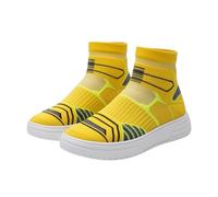 Generisch Barefoot Shoes, High Trainers, Women's Casual Shoes, High Summer White Soft Fabric Trainers, Non-Slip Walking Shoes, Breathable Trekking & Hiking Boots, Ultralight Trail Running Shoes