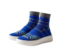 Generisch Barefoot Shoes, High Trainers, Women's Casual Shoes, High Summer White Soft Fabric Trainers, Non-Slip Walking Shoes, Breathable Trekking & Hiking Boots, Ultralight Trail Running Shoes, blue