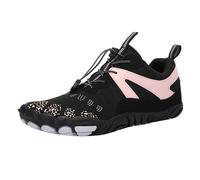 Generisch Barefoot Shoes Unisex for Men and Women Aqua Socks for Swimming, Hiking & Beach Lightweight, Quick-Drying Water Shoes with Lacing without Ties, Hot Pink A, 7 UK