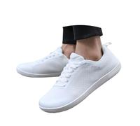 Generisch Barefoot Shoes Women Men Summer Unisex Wide Barefoot Shoes Comfortable Running Shoes Trainers Outdoor Sports Lightweight Trainers Soft Non-Slip Sports Shoes Fitness Shoes, White, 7 UK