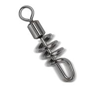 Generisch Barrel Solid Ring, Swivel Fishing Tackle - Bearing Fishing Line Connector Fishing Swivels Pack of 10 | Rolling Gear Stainless Steel Fishing Swivels for Freshwater and Saltwater