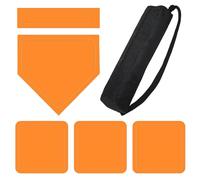 Generisch Baseball Bases for Yard | 5 Pieces Baseball Base Set with Pitching for Practice | Rubber Waterproof Training Equipment with Storage Bag Exercise Sports Accessories for Children Girls