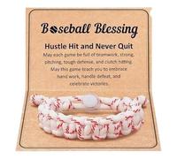 Generisch Baseball Bracelet for | Hand-Woven Bracelet | Baseball Jewellery Graduation Gift Keepsake for School Sports Son Daughters Everyday Team Leisure Travel Festival Teens Personal