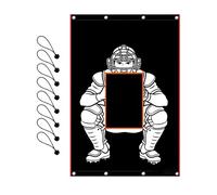 Generisch Baseball Punch Cloth - Target for Cage | Pitcher Training Mat - Weatherproof Target Wall for Baseball Throwing Exercises, High , Easy to Install on the Net, 5 x 6 ft Quality